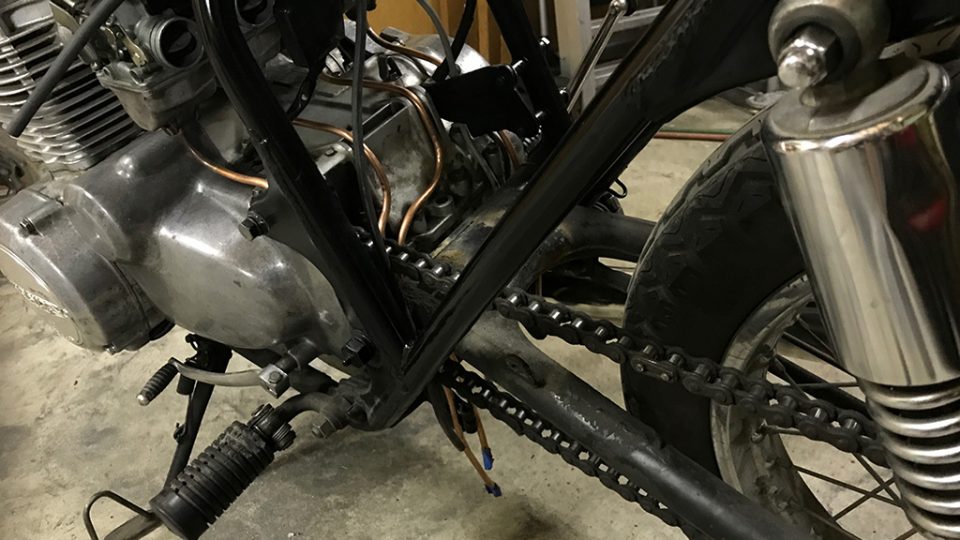Copper Fuel Lines and Painted Frame